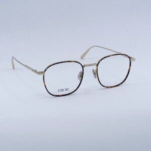Dior DIORBLACKSUITO S2U B500 Eyeglasses Gold/Havana 50mm Square Frame